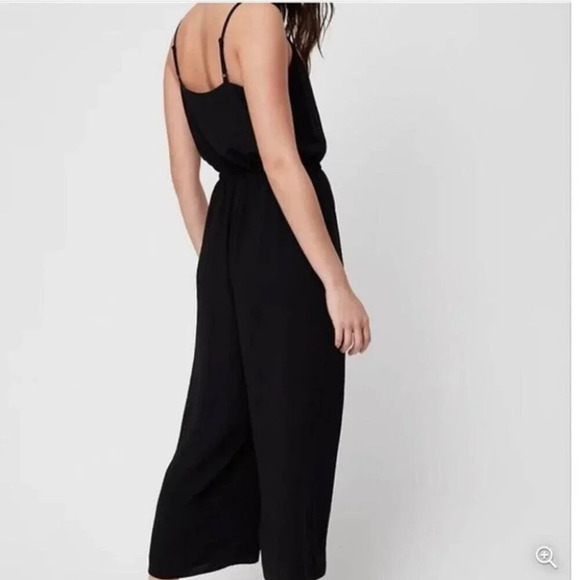 Aritzia Wilfred Melodie Wide Leg V Neck Jumpsuit Black Size Small - Picture 4 of 9